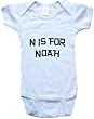 N IS FOR NOAH / Hurry Up - Name-series - White or Blue Onesie / Baby T-shirt