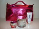 Clinique Daily Defenders Youth Surge Moisturizer, Even Better Skin Tone Corrector, All About Eyes, Cosmetic Bag