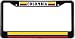 Colombia Colombian Flag Black License Plate Frame Metal Holder