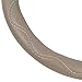 BDK BPA Free ODORLESS Leather Steering Wheel Cover Beige - Fit All Standard Size, Non-Toxic