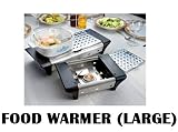 FOOD WARMER BUFFET - TEALIGHT HEAT (NON-CORDED FOR EASIER MOBILITY-GREAT INDOORS AND OUTDOORS! - LARGE)