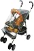 Doll Stroller with Plastic Rain Cover and Front Swivel Wheels