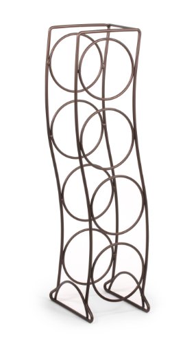 Spectrum 38324 Curve Wine Rack, 4 Bottle, Bronze