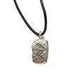 Rune Khor Pewter Pendant on Corded Necklace, Ancient Runes Collection