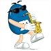M&M Cardboard Stand-Up in Blue