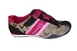 Coach Jenney Signature Khaki/Pink 12CM Suede Sneaker Shoes A1625 KLP 8.5