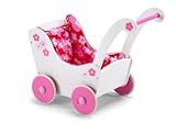 Chic 2000 425 94 - Holz Puppenwagen Flowers, rot