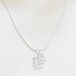 Gemini Zodiac Pendant Chain Sterling Silver Jewelry Size 1.25 inches