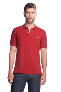 LACOSTE! Short Sleeve Slim Fit Solid Pique Polo