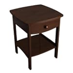 Winsome Wood Night Stand with Drawer, Walnut