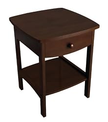 Winsome Wood Night Stand with Drawer, Walnut