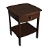 Winsome Wood Night Stand with Drawer, Walnut $32