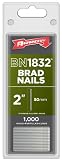 Arrow Fastener BN1832 Genuine 2-Inch Brad Nails with Steel T Head, 1000-Pack