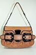 Fendi Handbags Tan (Camel) with Black Trim Leather 8BR551