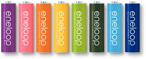 SANYO NEW eneloop tones 充電式ニッケル水素電池(単3形8色カラーパック) HR-3UTGA-8TN
