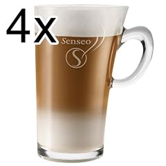 Senseo Latte Macchiato Glastasse, 260 ml, 4er Pack