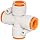 SMC KQ2TW Push-to-Connect Tube Fitting, Cross, PBT Body, Tube OD, Inch