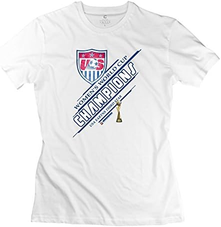 KIMMA Lady Us 2015 Canada Women's World Cup Wwc Fifa Champions T-shirt - White M