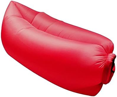Lamzac Hangout Portable Inflatable Lounger Portable Durable Sleeping Air Bag, Red
