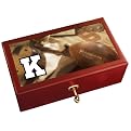 Sport Keepsake Box Football K - Cherry
