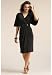 Chadwicks Faux-Wrap Knit Dress