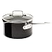 Emeril Hard Enamel Nonstick 3-Quart Sauce Pan with Pour Spouts and Lid