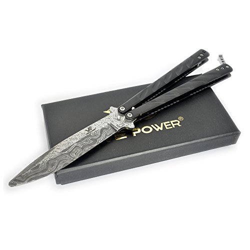 Vepower 5" inch damascus practice knife trainer. no offensiv…