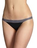 Calvin Klein Underwear - Naked Glamour  - Tanga -  Femme  -  Noir  -  M