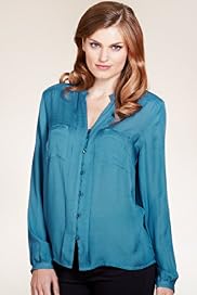 Per Una Open Neck Collar Button Fastening Blouse