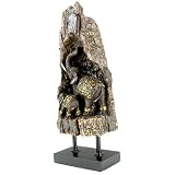 Carved Elephant with Calf