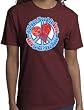 ALL YOU NEED IS LOVE Peace Pigment Dyed Adult T-shirt - Athletic Maroon Color