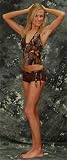Back Flips Camouflage Halter Tankini