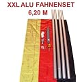 6,20 m Alu Fahnenmast + Deutschlandflagge