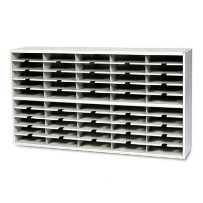 Mayline SR6033PG Mailroom system 2 tier sorter wo riser 40 pockets 60w x 13 14d x 33 14h