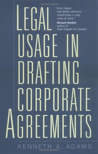 Legal Usage in Drafting Corporate Agreements