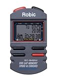 Robic SC-848W 300 Memory Stopwatch with Speed Timer