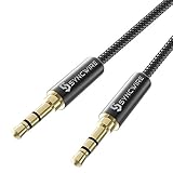 Aux Kabel Syncwire 3.5mm Klinkenkabel - Lebenslange Garantieserie - 1m Audio Kabel für Kopfhörer, Apple iPhone iPod iPad, Heim/KFZ Stereoanlagen, Smartphones, MP3 Player und mehr - Nylon