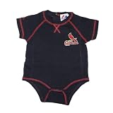 MLB St. Louis Cardinals Baby / Infant One-Piece Bodysuit / Romper / Onesie with Embroidered Logo - Blue (Size: 6/9)