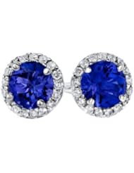 Safi Kilima - Tanzanite & Diamond Stud Earrings