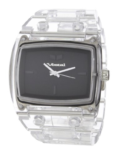 Vestal Unisex-Armbanduhr Destroyer Plastic Analog Kunststoff durchsichtig DESP021 Preisvergleich