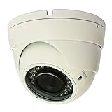 1000TVL Sony IMX238 1.3MP Sensor Turret Dome CCTV camera, IP66 Weather proof, 2.8-12mm Varifocal lens, IR Smart no ghost image, DNR OSD, White color metal case, DC12V.