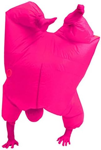 Divcos Adult Chub Suit Inflatable Blow Up Color Full Body Costume Jumpsuit Pink