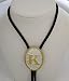 Silver/Gold Plated Monogram Letter "K" BoloTie
