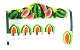 WATERMELON 3-D Wood Spice Rack & 5 Jars Set *NEW!*