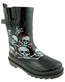 Capelli New York Shiny In Flames Printed Boys Sporty Rubber Rain Boot