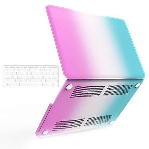 iBenzer Macbook Pro Retina 13" Plastic Hard Case, Keyboard Cover (Rainbow)