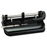 Swingline Lever Handle 2 to 7-Hole Adjustable Punch with 9/32 Holes, 32 Sheet Capacity (Black)