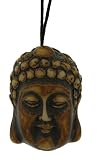 Resin Imitation Bone Pendant Buddha - Adjustable Cord - 40mm x 28.5mm