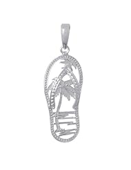 Sterling Silver Flip-Flop Pendant