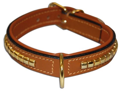 Dogs Kingdom Hundehalsband Marrakesch, hellbraun, Gr. 2 x 30-35 cm